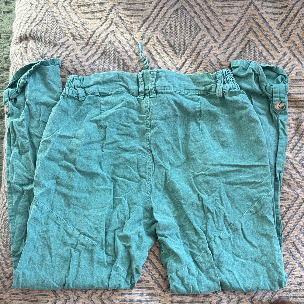 Rewash Teal Drawstring Pants - Picture 3 of 3